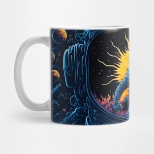 astronaut space planet Mug